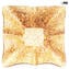 Plate Capri - Gold 24 kt - Original  Murano Glass OMG
