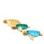 Ensemble de 3 tortues de mer - Verre de Murano Original OMG