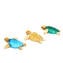 Ensemble de 3 tortues de mer - Verre de Murano Original OMG