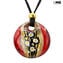 Pendentif collection Collier Artistes Maîtres - Botticelli - Verre de Murano Orignal OMG