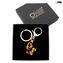 Keychain - gold leaf - Original Murano Glass OMG