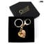 Keychain - gold leaf - Original Murano Glass OMG