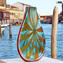 Vase Multicolore - Battuto - Vase Soufflé - Verre de Murano Original