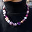 Necklace Noemi Violet - with avventurina - Original Murano Glass OMG