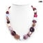 Collar Noemi Violet - con avventurina - Original Cristal de Murano OMG