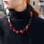 Collar Noemi Red - con oro - Cristal de Murano original OMG