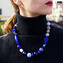Halskette Noemi Blau - mit Gold - Original Muranoglas OMG