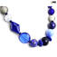 Collar Noemi Blue - con oro - Cristal de Murano original OMG