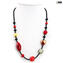 Necklace Elisa - red - with gold - Original Murano Glass OMG