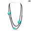 Necklace Elena - Light blue - Original Murano Glass OMG