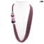Necklace Millefili Conterie - Flavia - Pink - Original Murano Glass OMG