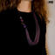 Collar Millefili Conterie - Flavia - Rosa - Cristal de Murano original OMG