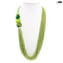 Necklace Millefili Conterie - Flavia - Green - Original Murano Glass OMG