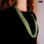 Necklace Millefili Conterie - Flavia - Green - Original Murano Glass OMG