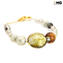 Bracelet Boma - gold and amber - Original Murano Glass