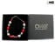 Bracelet nanga - red with aventurine- Original Murano Glass