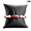 Bracelet nanga - rouge avec aventurine - Verre de Murano original