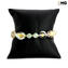 Bracelet Salley - with pearls and gold  - Original Murano Glass
