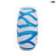  Vase battuto - light blue - roots - Original Murano Glass OMG 