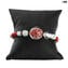 Bracelet Boma - silver and red - Original Murano Glass