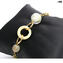 Bracelet Asia - perle blanche - Verre de Murano Original