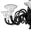 Venetian Chandelier Doriano black - Original Murano Glass OMG