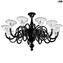 Lustre Venetian Doriano black - Original Murano Glass OMG