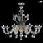 Candelabro veneziano 8 luzes Cimiero cristal e ouro - Rezzonico - Vidro Murano