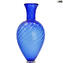ヴェロネーゼ花瓶-ブルー-オリジナルムラーノグラスOMG