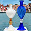 Veronese 꽃병 - 파란색 - 오리지널 Murano Glass OMG