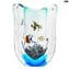 Vase Aquarium - with tropical fish - Original Murano Glass OMG