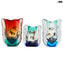 Vase Aquarium - with tropical fish - Original Murano Glass OMG