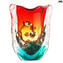 Vase Aquarium - Sunset- com peixes tropicais - Original Murano Glass OMG