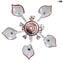 Venetian Chandelier - Calla Crystal red - Original Murano Glass