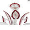 Venetian Chandelier - Calla Crystal red - Original Murano Glass