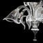 Venezianischer Kronleuchter - Calla Crystal weiß - Original Muranoglas