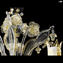 Lampadario Veneziano -Tintoretto con puro oro - Vetro di Murano