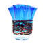 Califfo - Vase en verre bleu exclusif Verre de Murano original