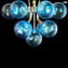Candeeiro Celing - Atmosphera - Azul - Vidro Murano Original OMG