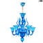 Venetian Chandelier - Corvo light blue - Murano Glass 