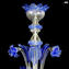 ثريا ريجينا الفينيسية - أزرق - زجاج مورانو الأصلي