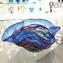 Mesa central Sombrero Blue - Vaso de vidro veneziano