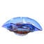 Sombrero Blue Centerpiece - Venetian Glass Vase