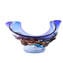 Sombrero Blue Centerpiece - Venetian Glass Vase