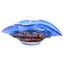 Sombrero Blue Centerpiece - Florero de cristal veneciano