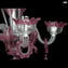 威尼斯枝形吊燈 Regina - 粉紅色 - Original Murano Glass