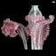 Venetian Chandelier Regina -  Pink - Original Murano Glass 