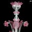 威尼斯枝形吊燈 Regina - 粉紅色 - Original Murano Glass