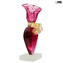 Exclusive sculpture -  Heart - in Gold 24 carats and Murano glass