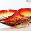 Sombrero Red - Venetian Glass Centerpiece Bowl